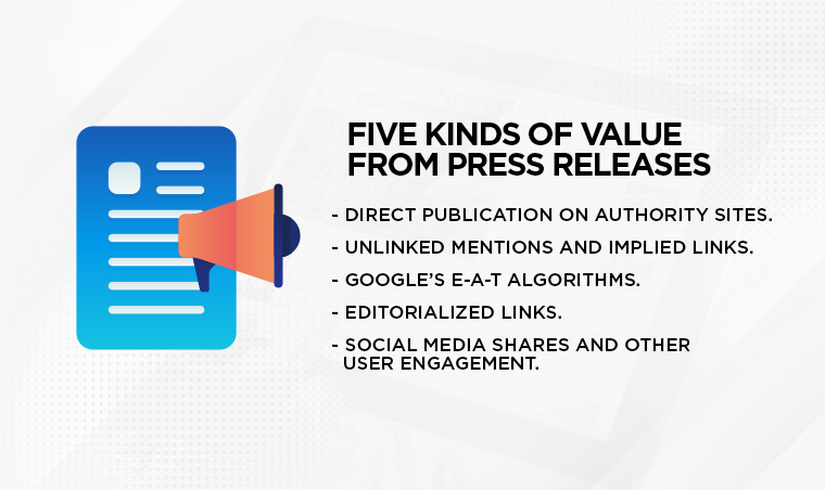 Five Kinds of Value From Press Releases
