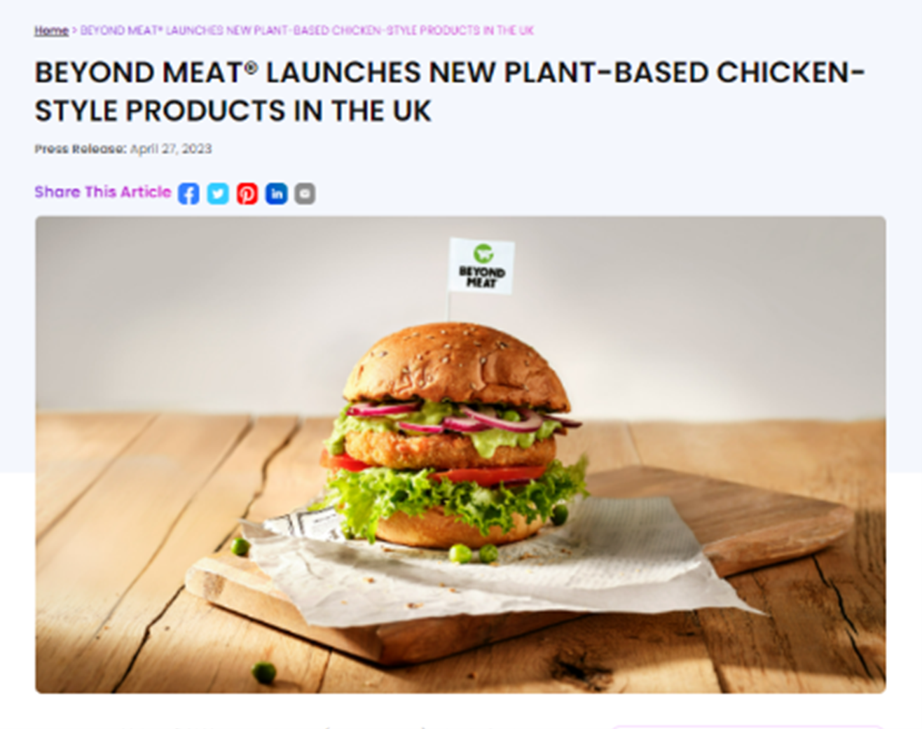 How to Launch Your New Product with a Winning Press Release 8 Beyond Meat