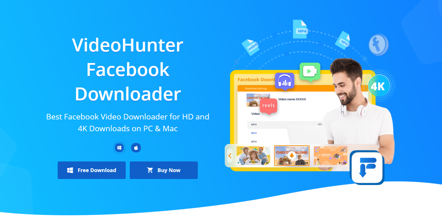 Brand-new VideoHunter Facebook Downloader Now Is Launched to Save All Facebook Videos in HD Quality