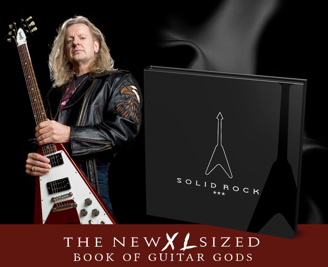 Solid Rock: The book of guitar gods, presented by K.K. Downing