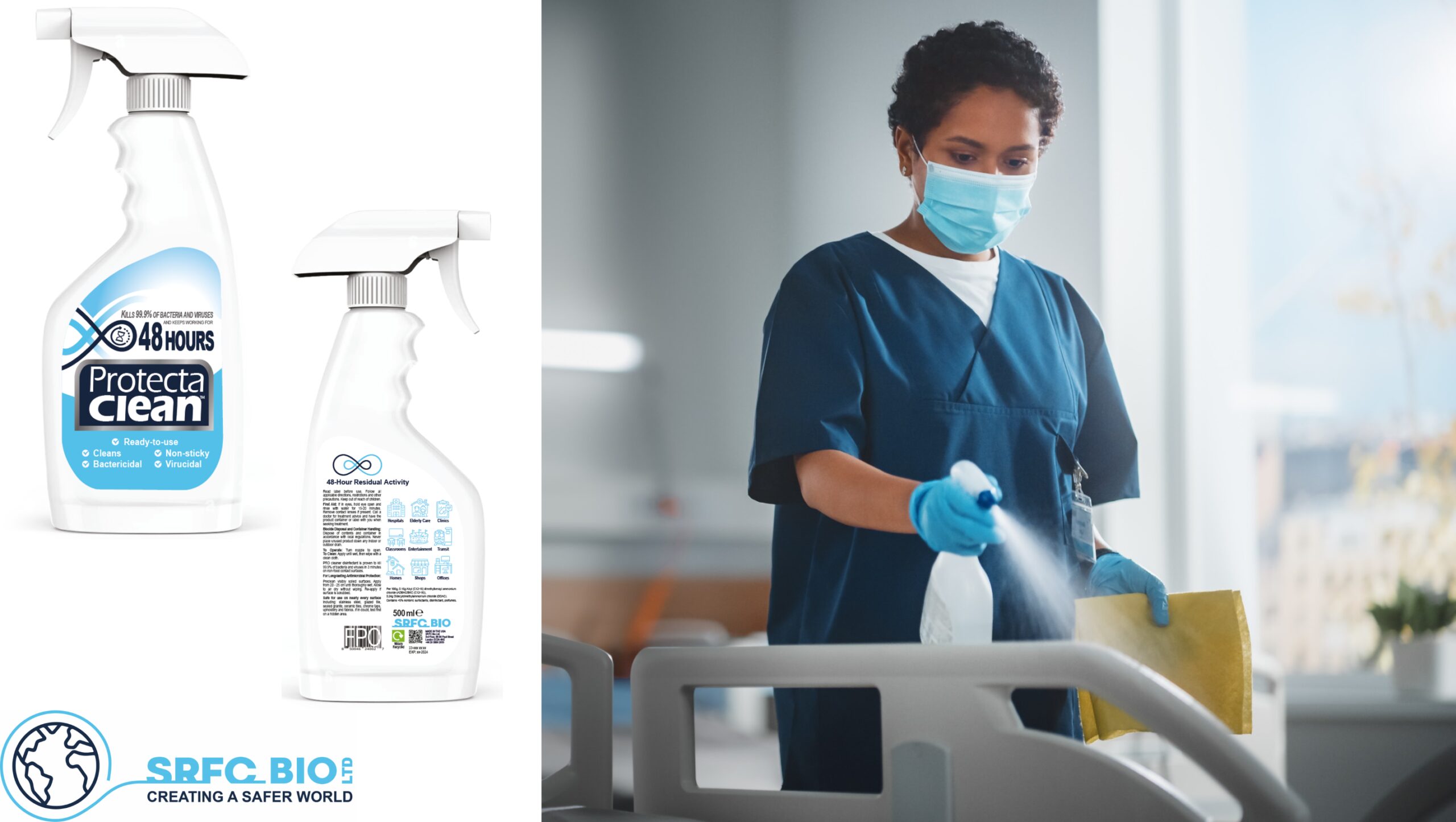 UK Launch of SRFC Bio’s Breakthrough Infection Control Technology: Protecta Clean™