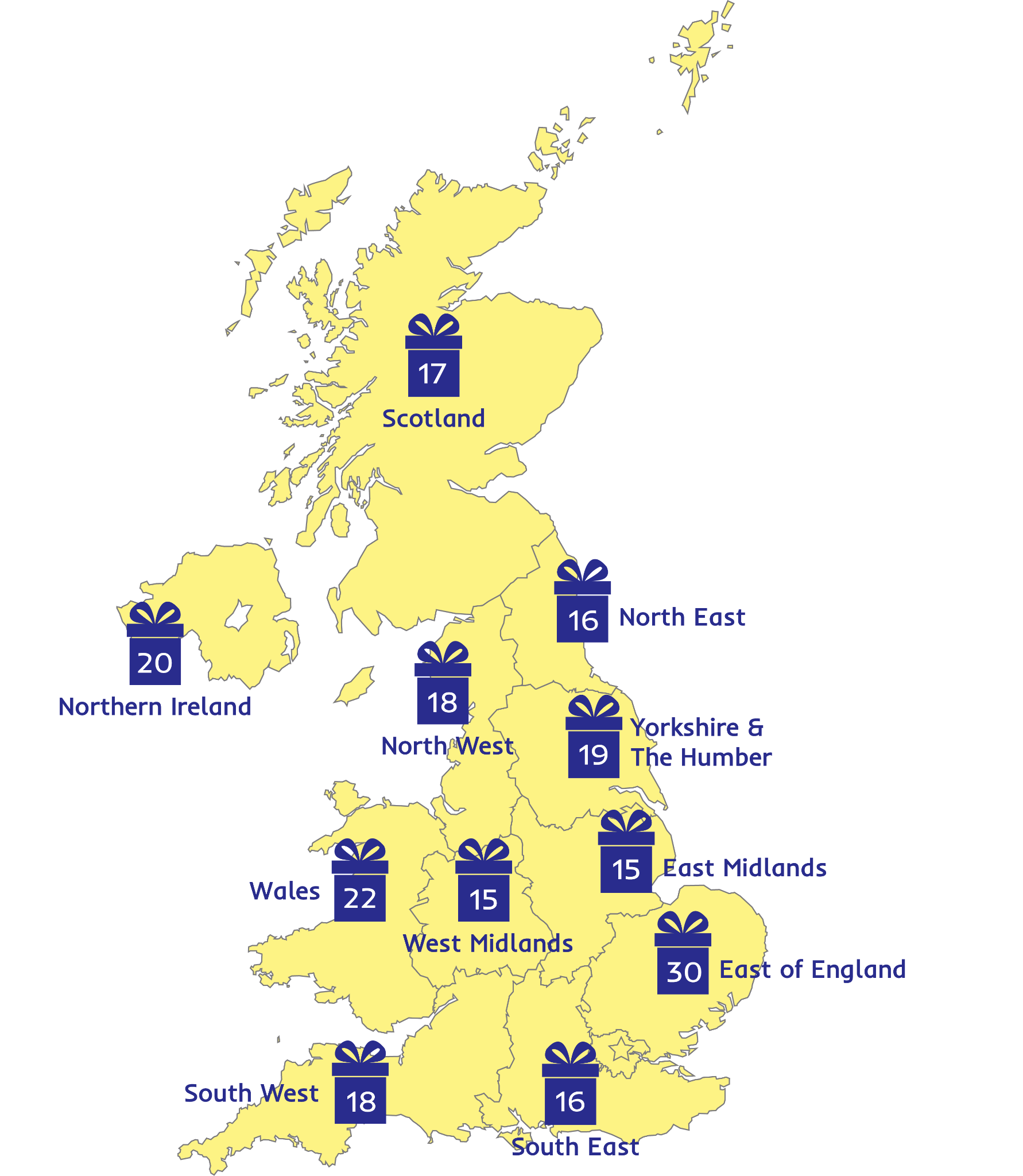 Discovering The UK’s Top Online Christmas Shoppers: Which UK Region Receives The Most Online Deliveries at Christmas Time?