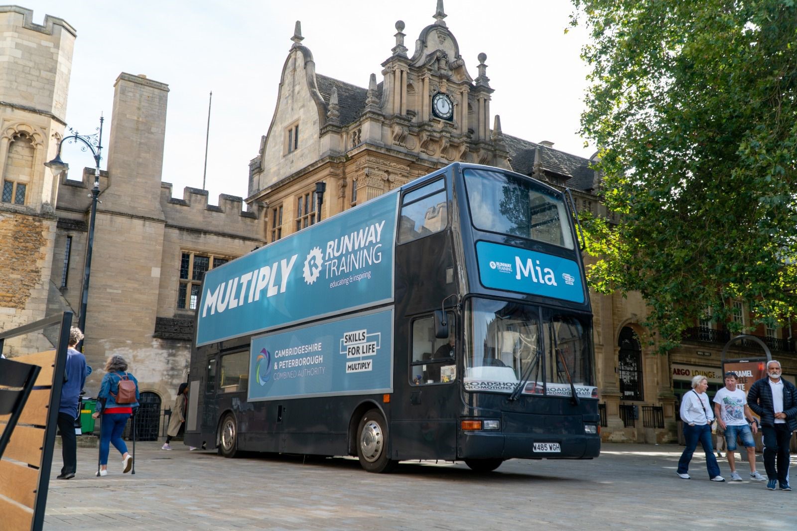 Runway Training Counts on Promotional Bus for Government Initiative