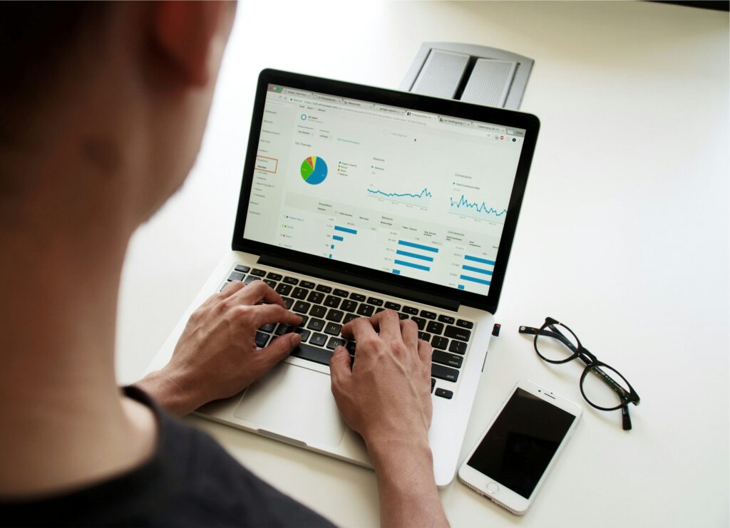 Top 10 Clever Press Release Topics 3 a person looking at stats and date of press release topics