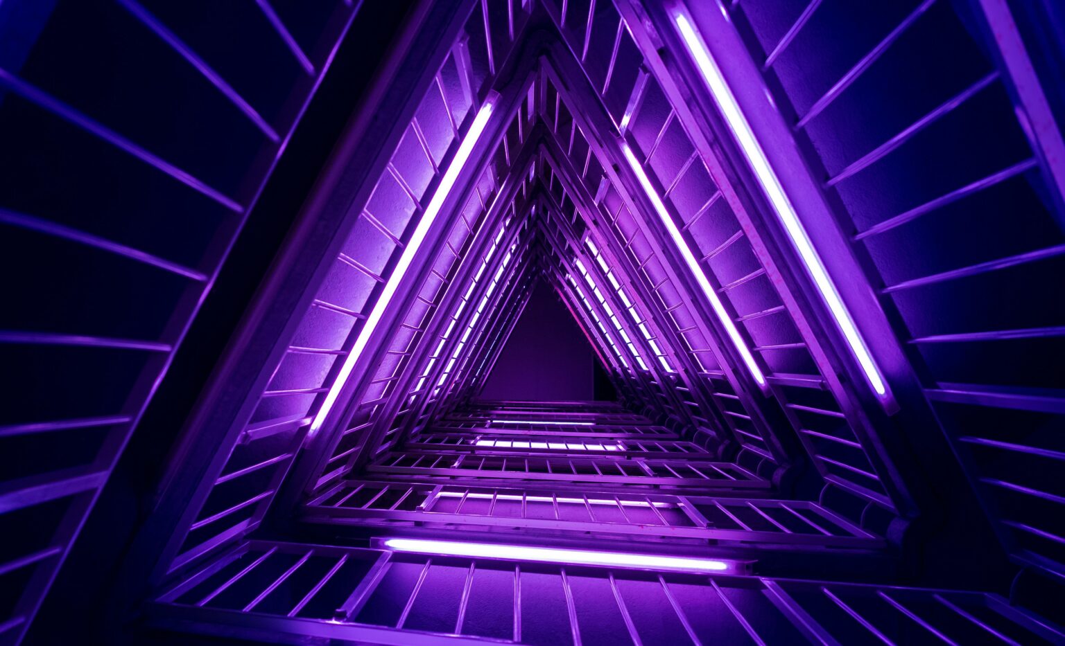 a purple light effect in a triangle shape, selling Distribution Bundle